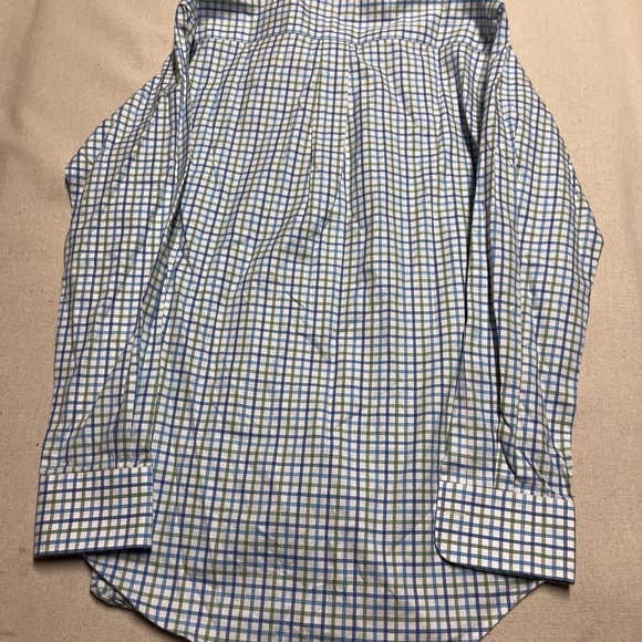 Peter Millar Green and Blue Checkered Shirt - Picture 3 of 6
